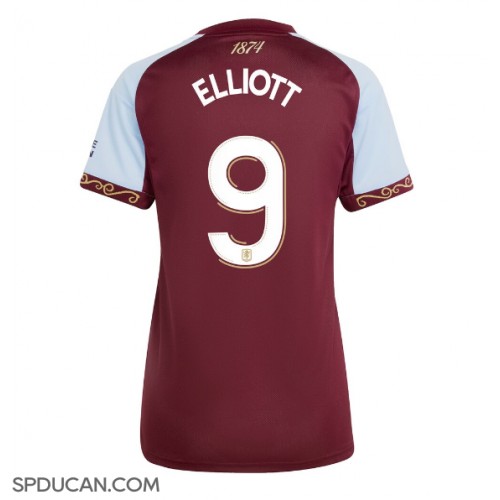 Zenski Nogometni Dres Aston Villa Harvey Elliott #9 Domaci 2025-26 Kratak Rukav